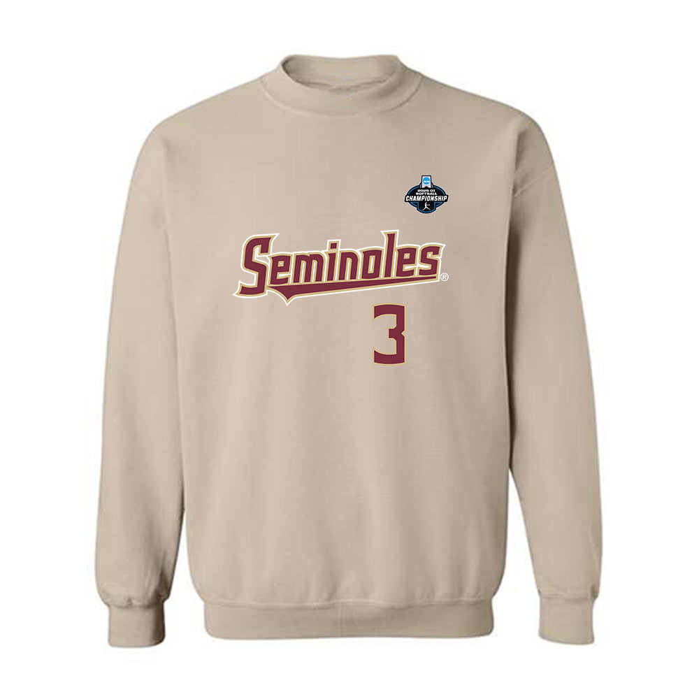 FSU - NCAA Softball : Isabella Torres - Replica Shersey Crewneck Sweatshirt-0