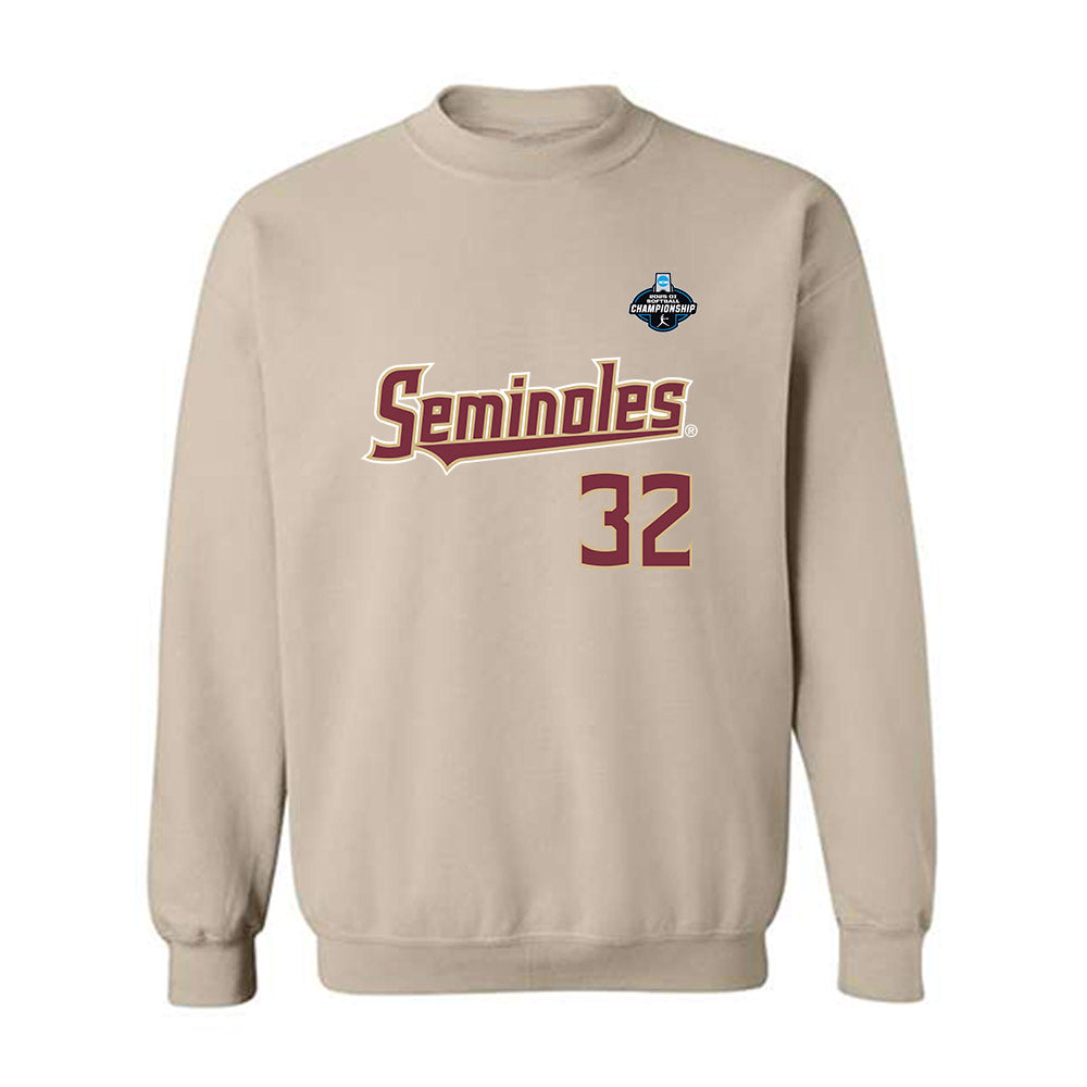 FSU - NCAA Softball : Jazzy Francik - Replica Shersey Crewneck Sweatshirt-0