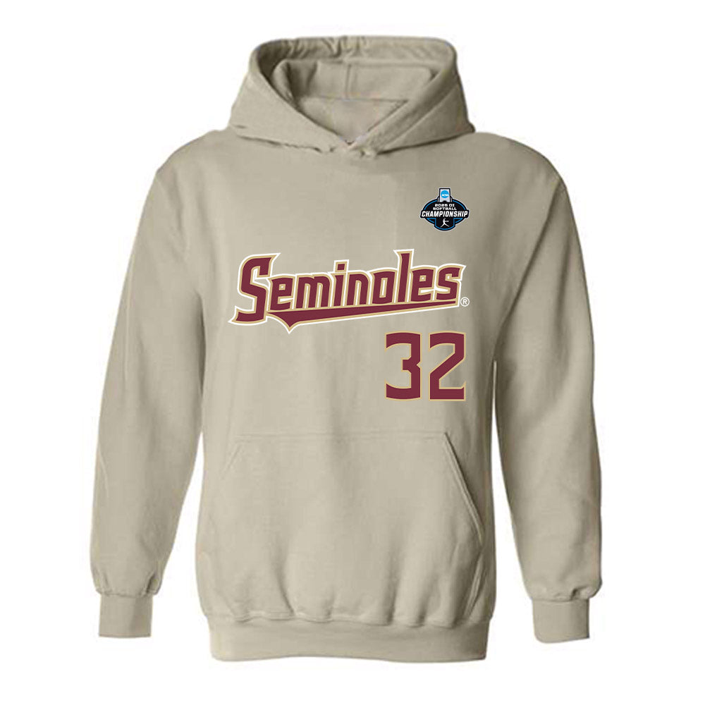 FSU - NCAA Softball : Jazzy Francik - Replica Shersey Hooded Sweatshirt-0