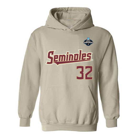 FSU - NCAA Softball : Jazzy Francik - Replica Shersey Hooded Sweatshirt-0