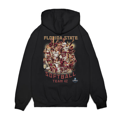 FSU - NCAA Softball : - Team Collage Premium Hooded Sweatshirt-1