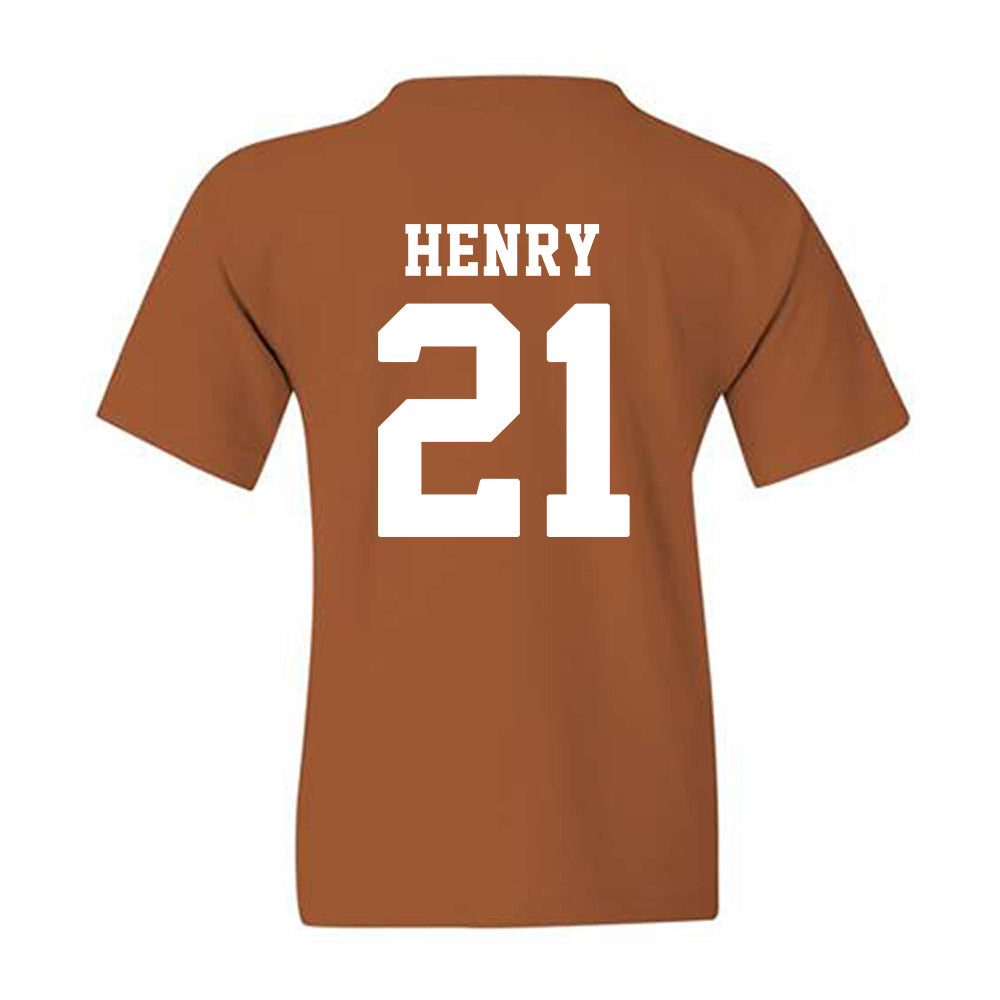 Texas - NCAA Softball : Kayden Henry - Replica Shersey Youth T-Shirt-1
