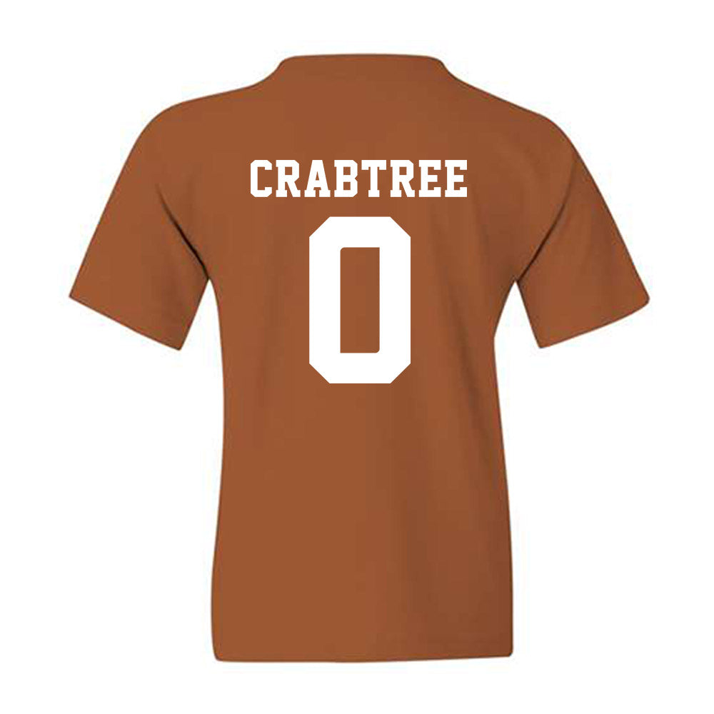 Texas - NCAA Softball : Caigan Crabtree - NCAA® Replica Shersey Youth T-Shirt-1