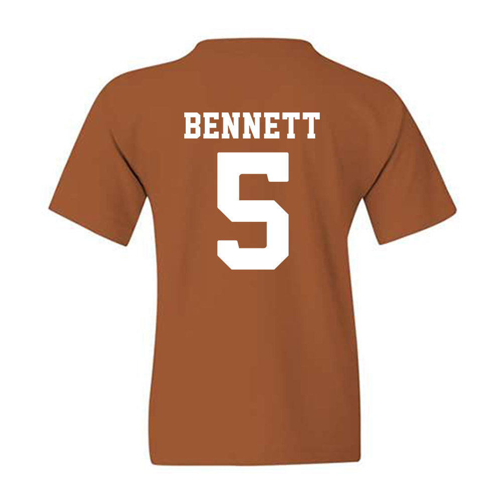 Texas - NCAA Softball : Kaydee Bennett - Replica Shersey Youth T-Shirt-1