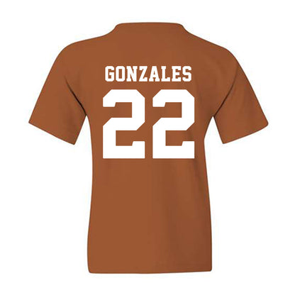 Texas - NCAA Softball : Brenlee Gonzales - NCAA® Replica Shersey Youth T-Shirt-1