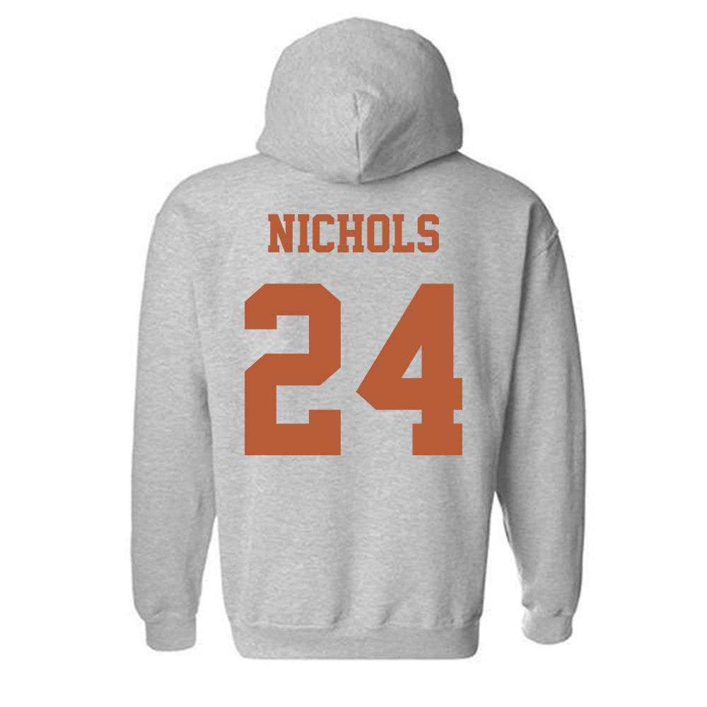 Texas - NCAA Softball : Jaycie Nichols - NCAA® Replica Shersey Hooded Sweatshirt-1