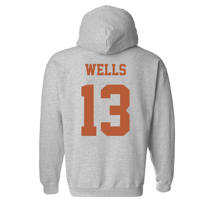 Texas - NCAA Softball : Hannah Wells - NCAA® Replica Shersey Hooded Sweatshirt-1
