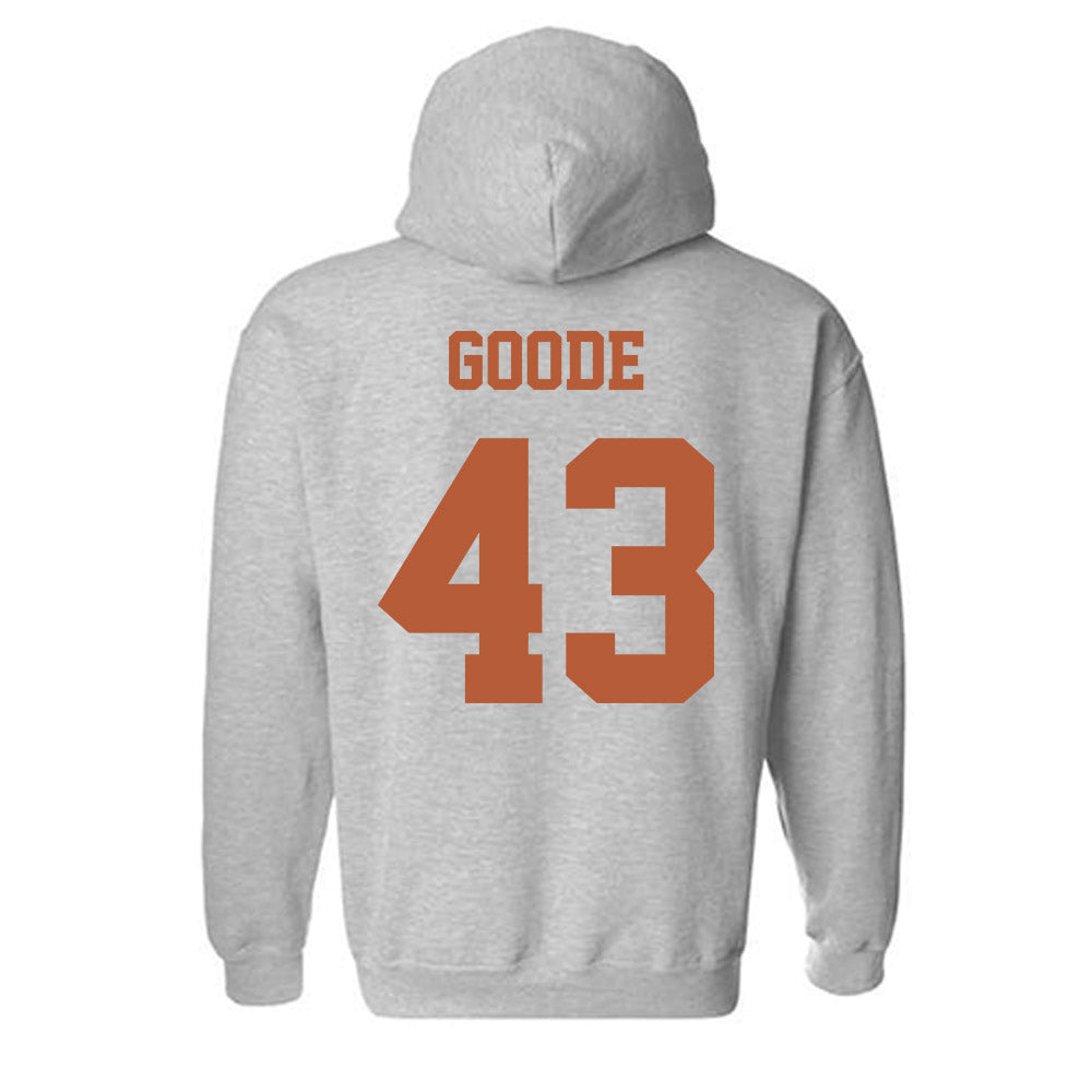 Texas - NCAA Softball : Leighann Goode - Replica Shersey Hooded Sweatshirt-1