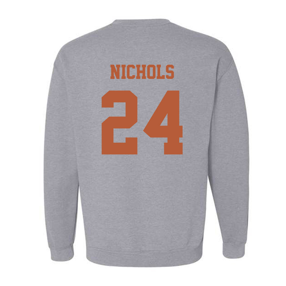 Texas - NCAA Softball : Jaycie Nichols - NCAA® Replica Shersey Crewneck Sweatshirt-1