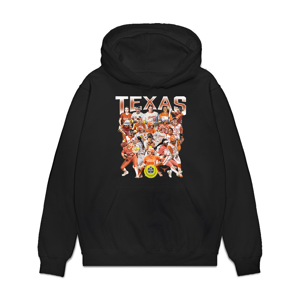 Texas - NCAA Softball : - NCAA® Collage Premium Hooded Sweatshirt-0