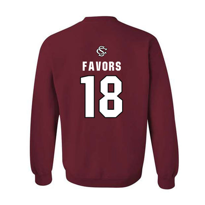 South Carolina - NCAA Softball : Kaylee Favors - NCAA® Replica Shersey Crewneck Sweatshirt-1