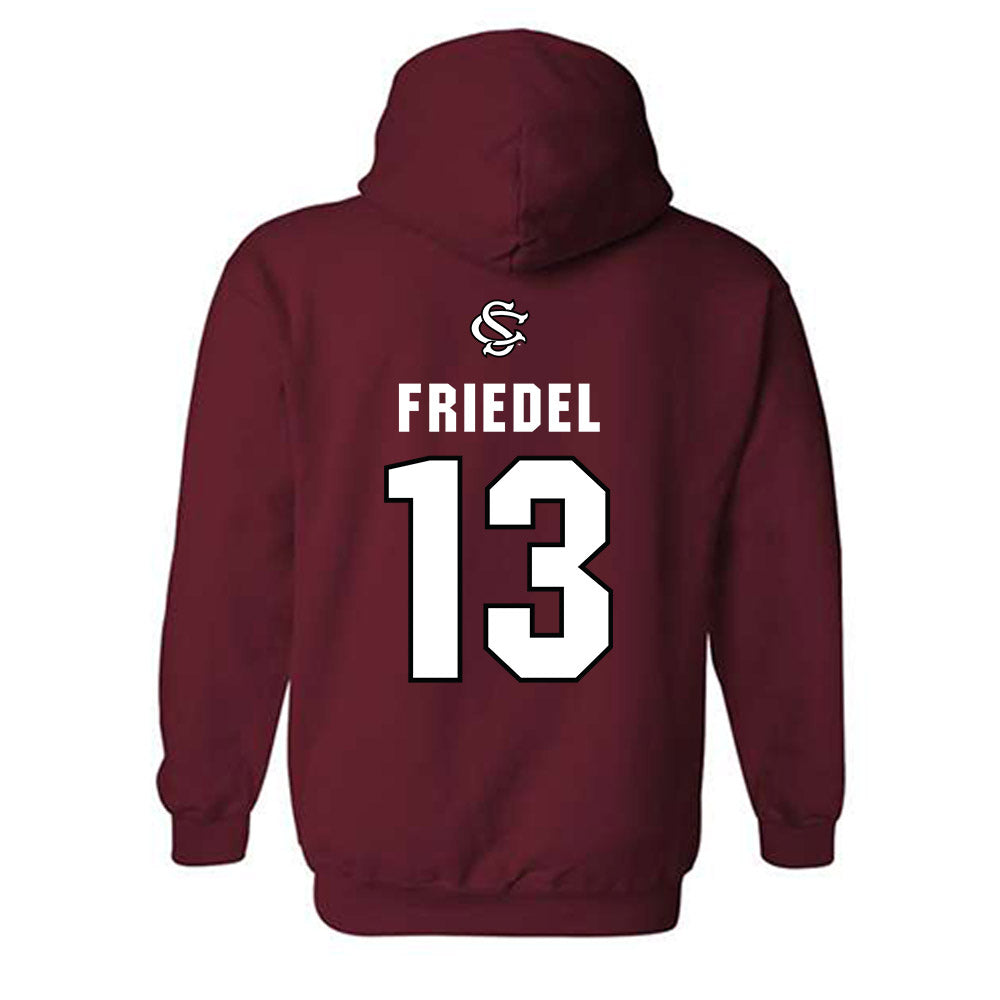 South Carolina - NCAA Softball : Emma Friedel - NCAA® Replica Shersey Hooded Sweatshirt-1