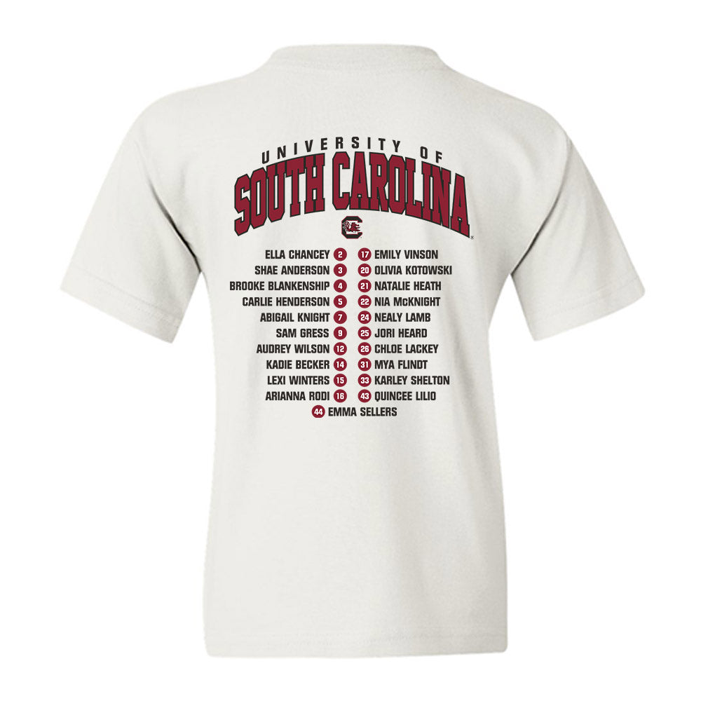 South Carolina - NCAA Softball : - Roster Youth T-Shirt-1