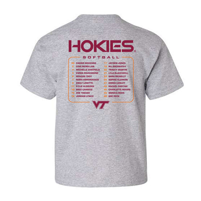Virginia Tech - NCAA Softball : - Roster Youth T-Shirt-1
