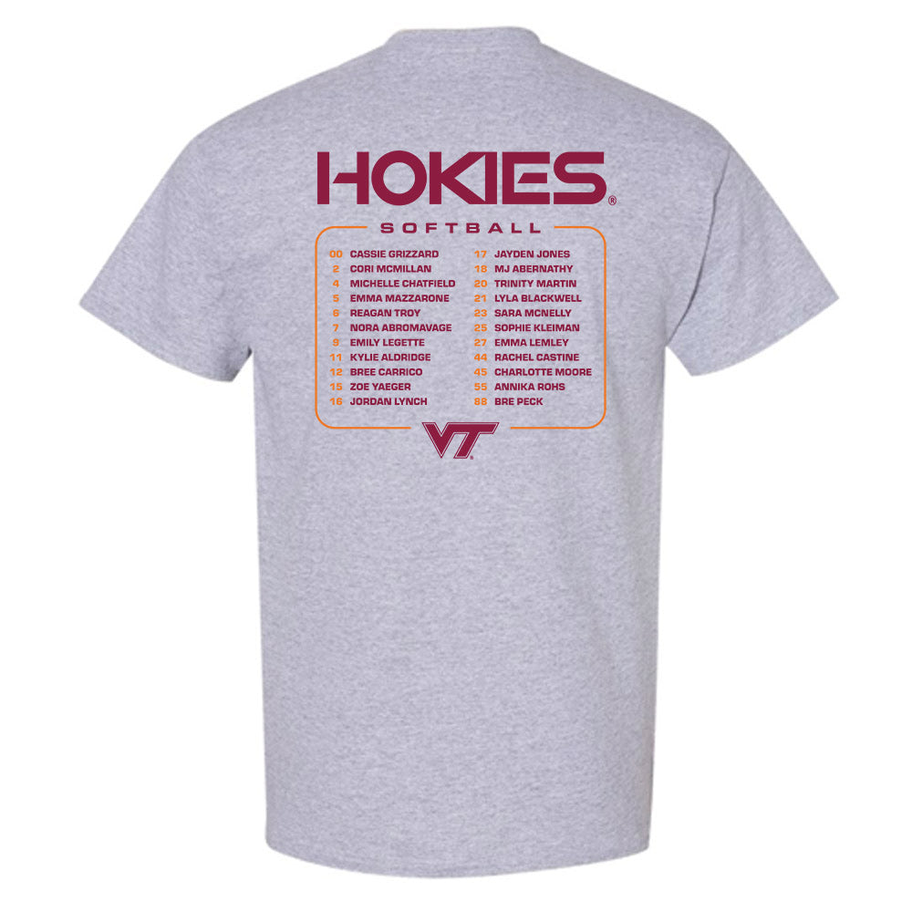 Virginia Tech - NCAA Softball : - Roster T-Shirt-1