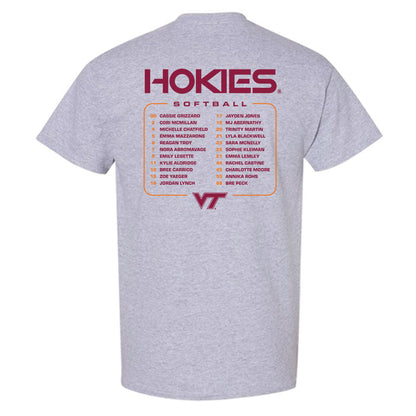 Virginia Tech - NCAA Softball : - Roster T-Shirt-1