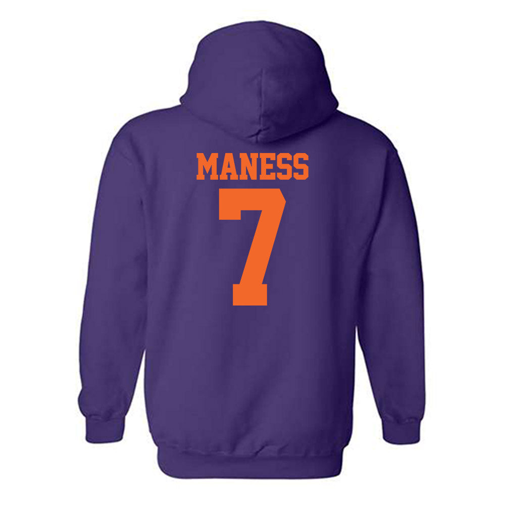 Clemson - NCAA Softball : Sierra Maness - NCAA® Replica Shersey Hooded Sweatshirt-1