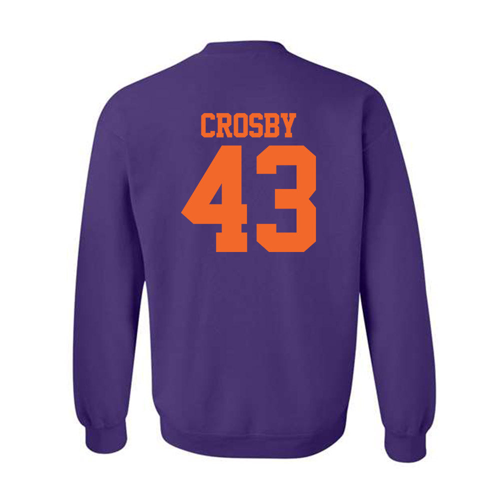 Clemson - NCAA Softball : Keira Crosby - NCAA® Replica Shersey Crewneck Sweatshirt-1
