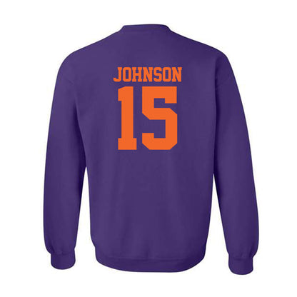 Clemson - NCAA Softball : Maddie Johnson - NCAA® Replica Shersey Crewneck Sweatshirt-1