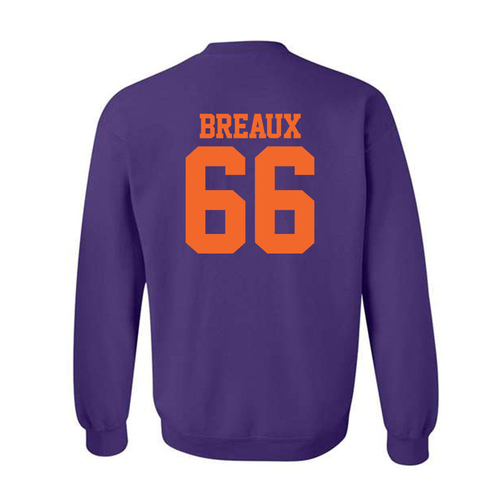 Clemson - NCAA Softball : Sarah Breaux - NCAA® Replica Shersey Crewneck Sweatshirt-1