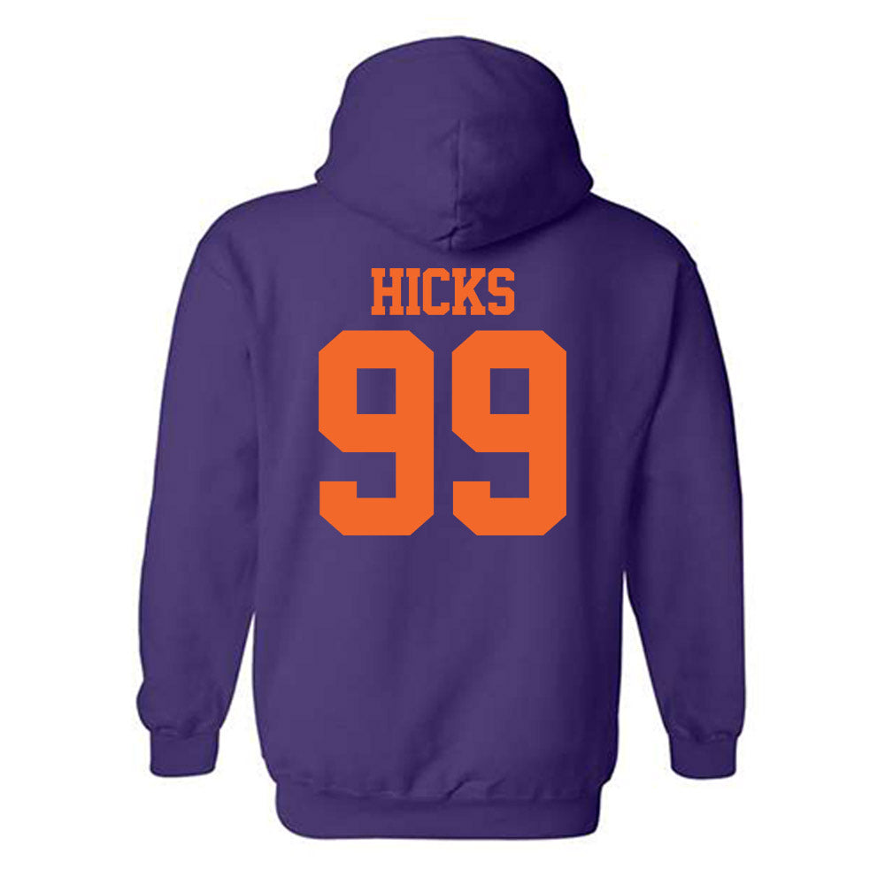 Clemson - NCAA Softball : Corri Hicks - NCAA® Replica Shersey Hooded Sweatshirt-1