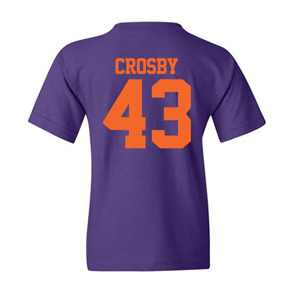 Clemson - NCAA Softball : Keira Crosby - NCAA® Replica Shersey Youth T-Shirt-1