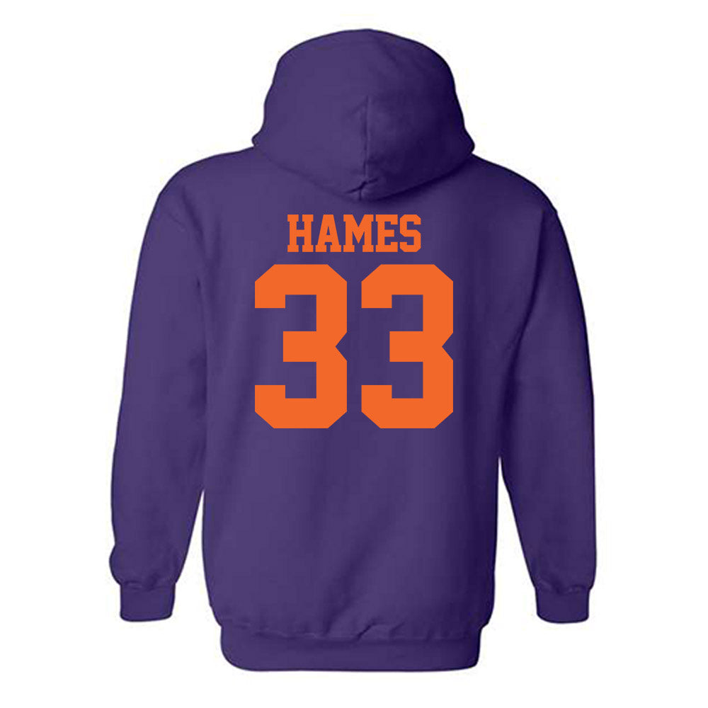 Clemson - NCAA Softball : Lexie Hames - NCAA® Replica Shersey Hooded Sweatshirt-1