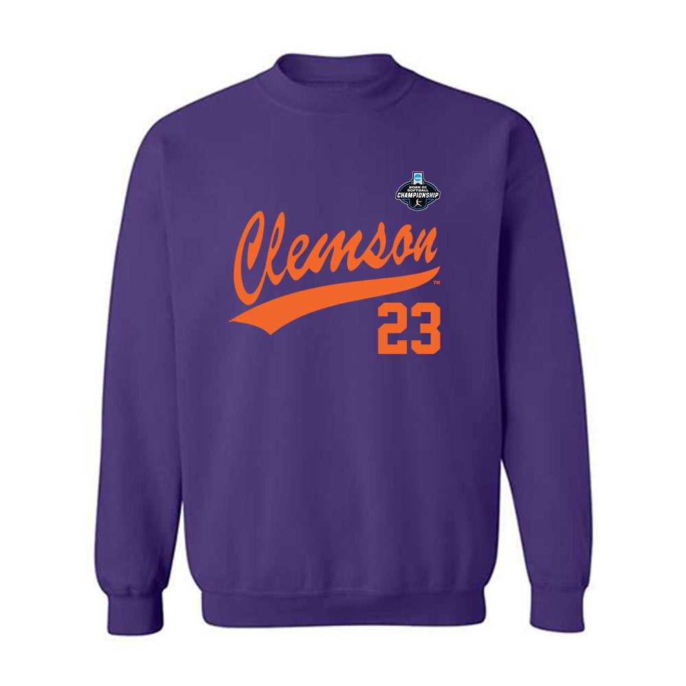 Clemson - NCAA Softball : Sophia Burmeister - NCAA® Replica Shersey Crewneck Sweatshirt-0