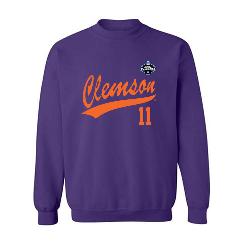 Clemson - NCAA Softball : Mac Pavese - NCAA® Replica Shersey Crewneck Sweatshirt-0
