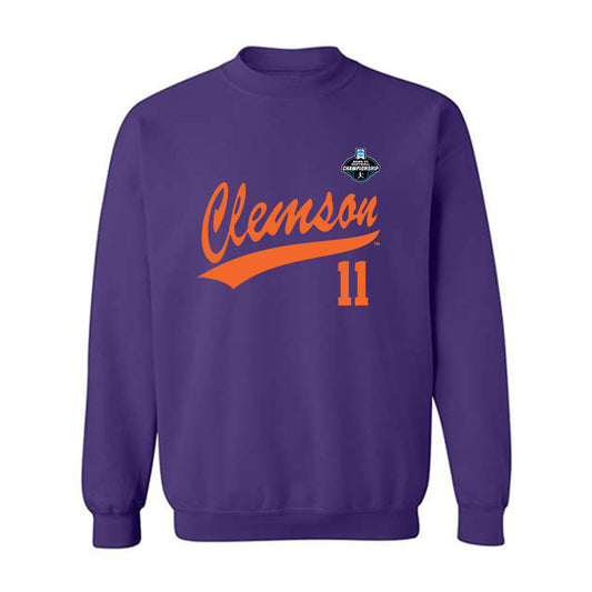 Clemson - NCAA Softball : Mac Pavese - NCAA® Replica Shersey Crewneck Sweatshirt-0