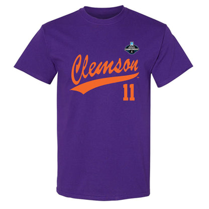 Clemson - NCAA Softball : Mac Pavese - NCAA® Replica Shersey T-Shirt-0