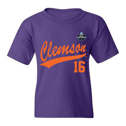 Clemson - NCAA Softball : Macey Cintron - NCAA® Replica Shersey Youth T-Shirt-0