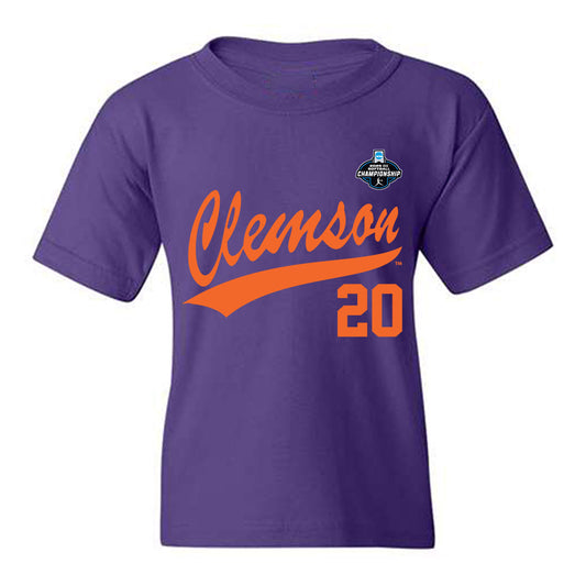 Clemson - NCAA Softball : Samantha Minish - NCAA® Replica Shersey Youth T-Shirt-0