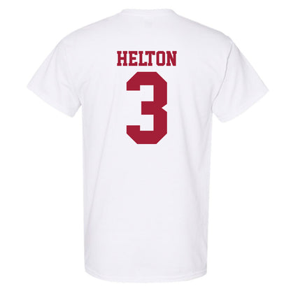 Oklahoma - NCAA Softball : Chaney Helton - White NCAA® Shersey T-Shirt-1