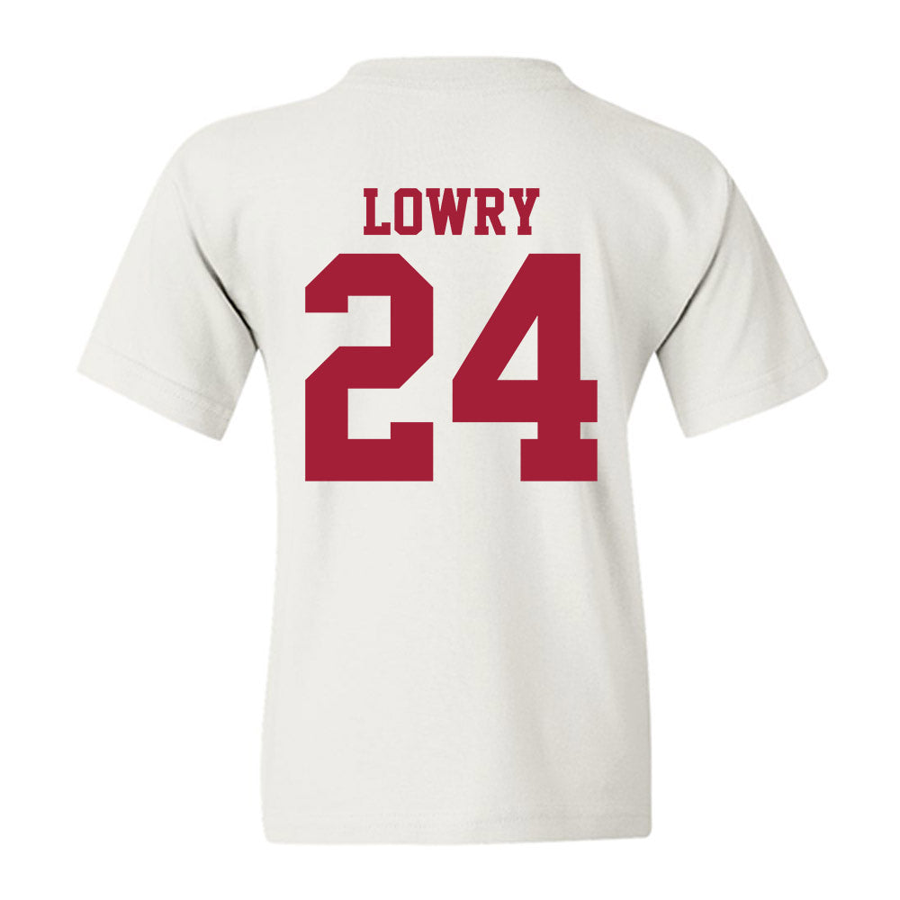 Oklahoma - NCAA Softball : Audrey Lowry - White NCAA® Shersey Youth T-Shirt-1