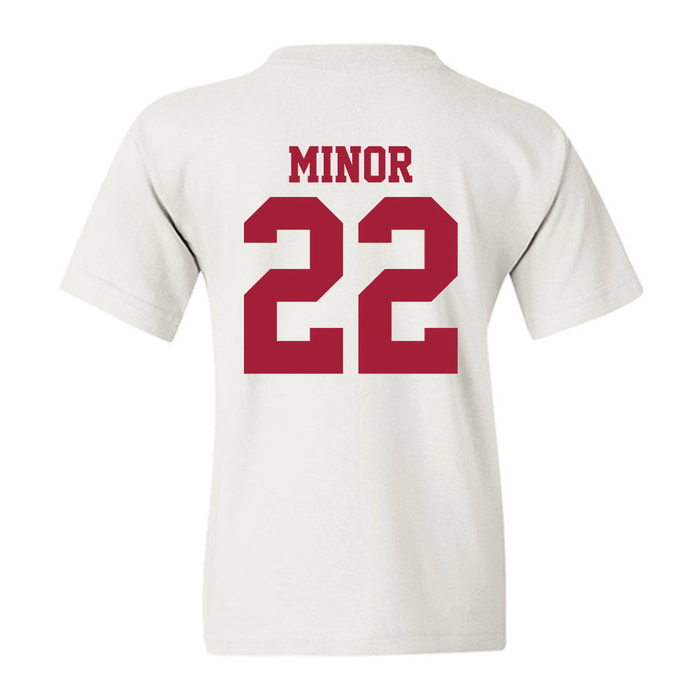 Oklahoma - NCAA Softball : Kai Minor - White NCAA® Shersey Youth T-Shirt-1