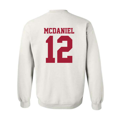 Oklahoma - NCAA Softball : Lexi McDaniel - White NCAA® Shersey Crewneck Sweatshirt-1