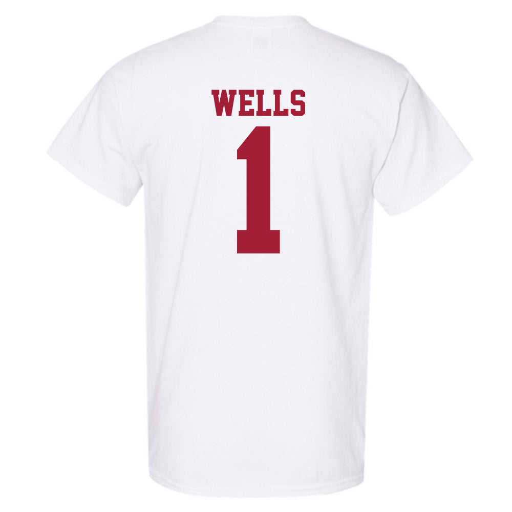 Oklahoma - NCAA Softball : Kendall Wells - White NCAA® Shersey T-Shirt-1