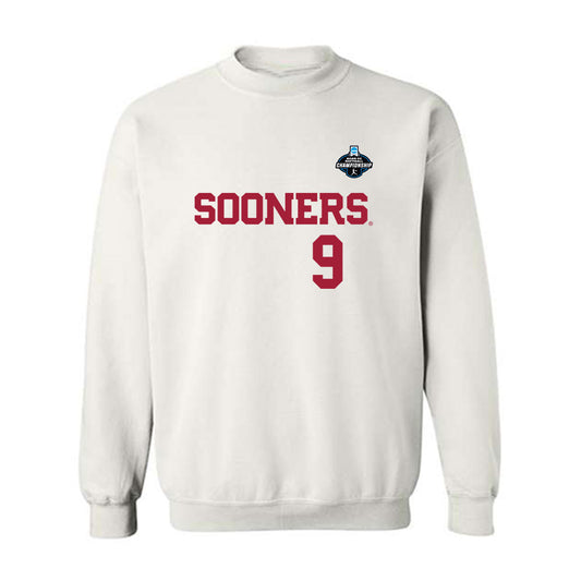 Oklahoma - NCAA Softball : Payton Westra - White NCAA® Shersey Crewneck Sweatshirt-0