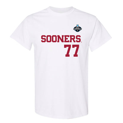 Oklahoma - NCAA Softball : Sydney Barker - White NCAA® Shersey T-Shirt-0