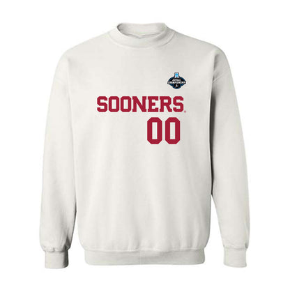 Oklahoma - NCAA Softball : Allyssa Parker - White NCAA® Shersey Crewneck Sweatshirt-0