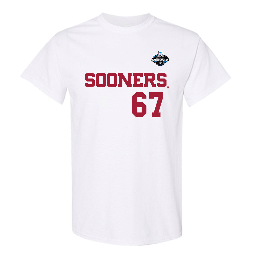 Oklahoma - NCAA Softball : Ella Smith - White NCAA® Shersey T-Shirt-0