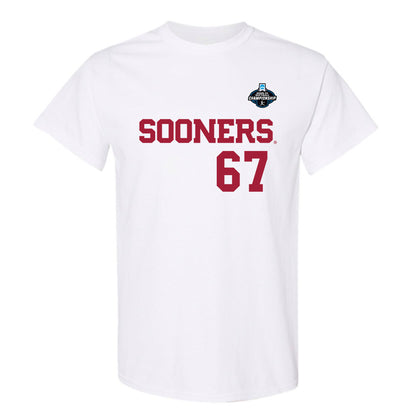 Oklahoma - NCAA Softball : Ella Smith - White NCAA® Shersey T-Shirt-0