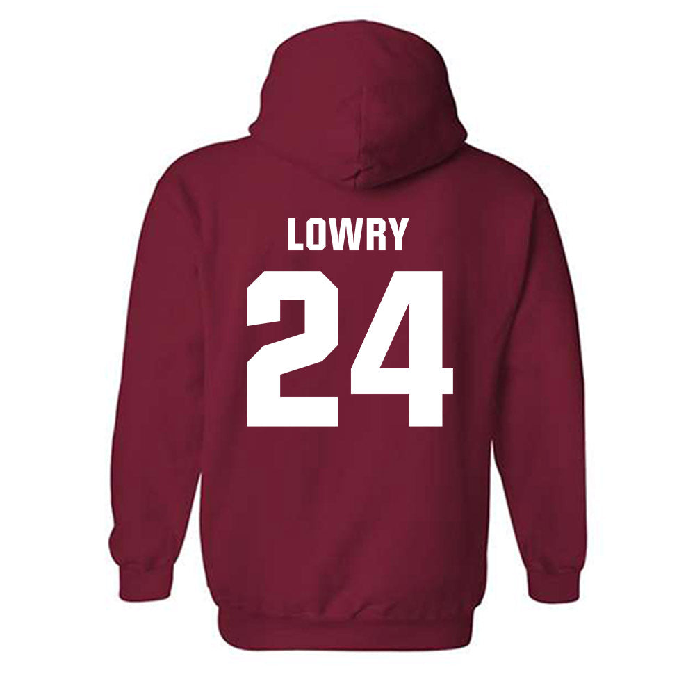 Oklahoma - NCAA Softball : Audrey Lowry - Cardinal NCAA® Shersey Hooded Sweatshirt-1