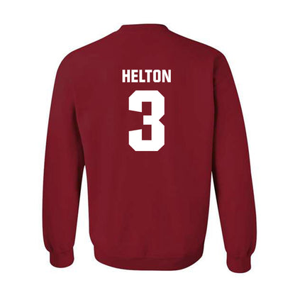 Oklahoma - NCAA Softball : Chaney Helton - Cardinal NCAA® Shersey Crewneck Sweatshirt-1