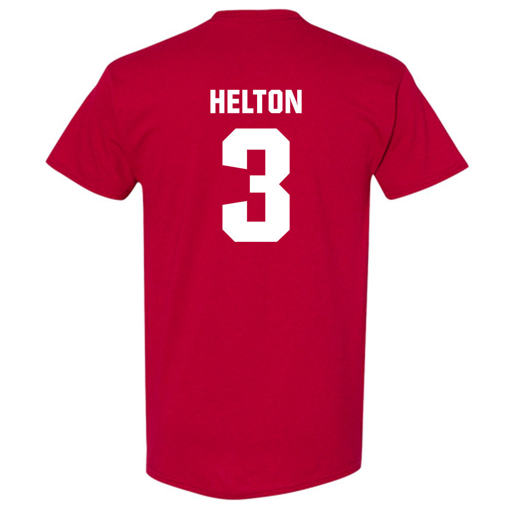 Oklahoma - NCAA Softball : Chaney Helton - Cardinal NCAA® Shersey T-Shirt-1