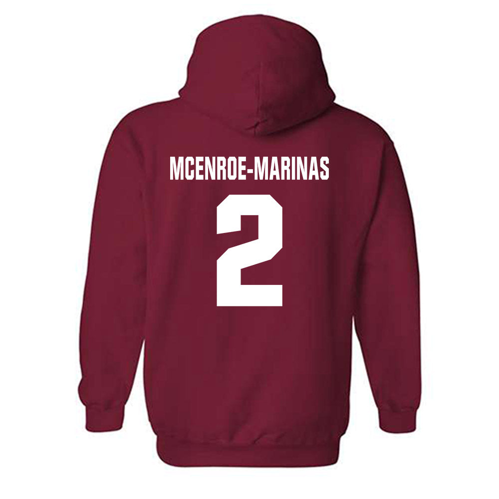 Oklahoma - NCAA Softball : Nelly McEnroe-Marinas - Cardinal NCAA® Shersey Hooded Sweatshirt-1