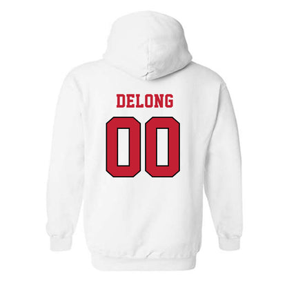 Ohio State - NCAA Softball : Addie DeLong - NCAA® Replica Shersey Hooded Sweatshirt-1