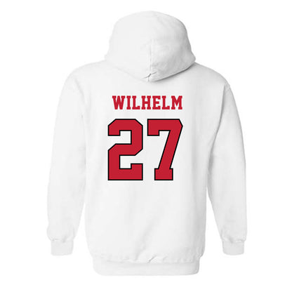 Ohio State - NCAA Softball : Abigail Wilhelm - NCAA® Replica Shersey Hooded Sweatshirt-1