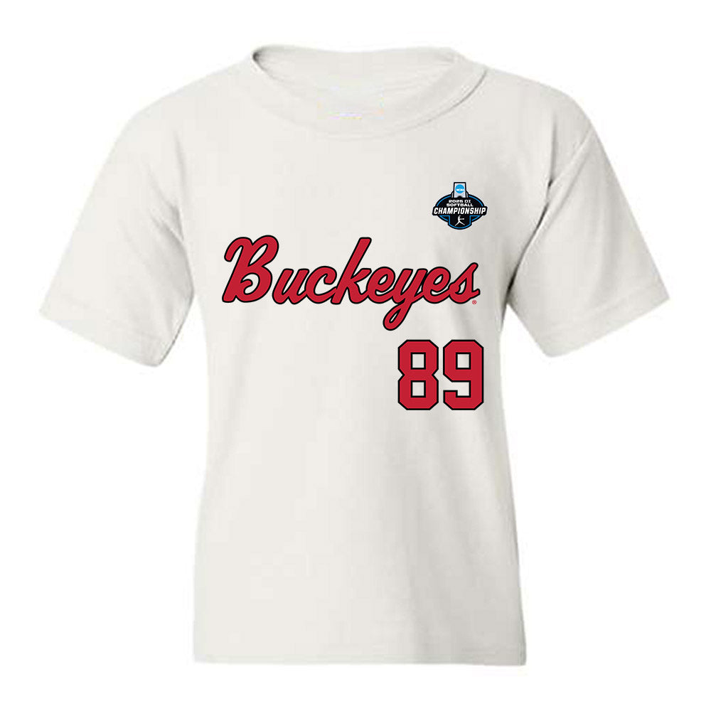 Ohio State - NCAA Softball : Kiki Estrada - NCAA® Replica Shersey Youth T-Shirt-0